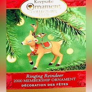 Hallmark 2000 Ringing Reindeer Ornament